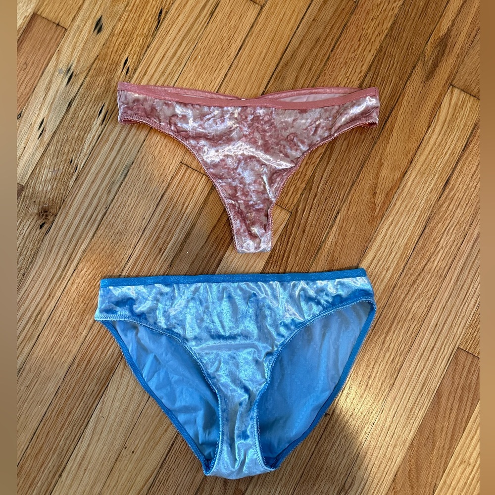 Two pairs of Victoria’s Secret Velvet Underwear Size M